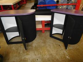 Portable DI-609 Tear Drop 40" H Pedestals with Locking Door